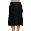 Define Black Velvet Flared Midi Skirt View2