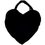 Define Black Giant Heart Shaped Tote
