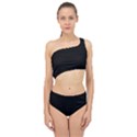 Define Black Spliced Up Two Piece Swimsuit View1