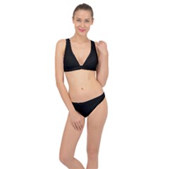 Define Black Classic Banded Bikini Set 