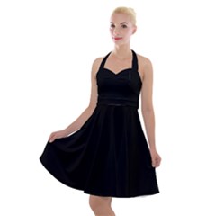 Define Black Halter Party Swing Dress  by TRENDYcouture