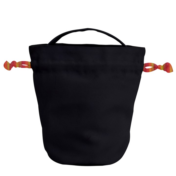 Define Black Drawstring Bucket Bag