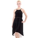 Define Black High-Low Halter Chiffon Dress  View1