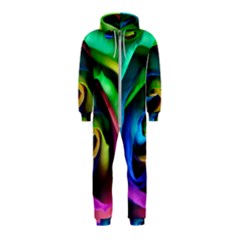 Rainbow Rose 17 Hooded Jumpsuit (kids) by bloomingvinedesign