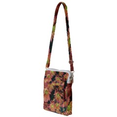Cream And Pink Fall Flowers Multi Function Travel Bag by bloomingvinedesign