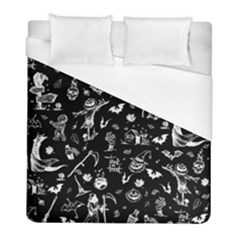 Halloween Pattern Duvet Cover (full/ Double Size) by Valentinaart