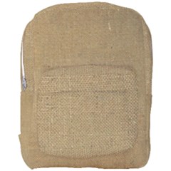 Burlap Coffee Sack Grunge Knit Look Full Print Backpack by dressshop