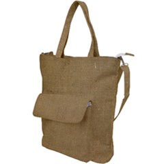 Burlap Coffee Sack Grunge Knit Look Shoulder Tote Bag by dressshop