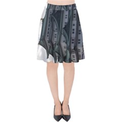 Himeji-jo Castle Velvet High Waist Skirt