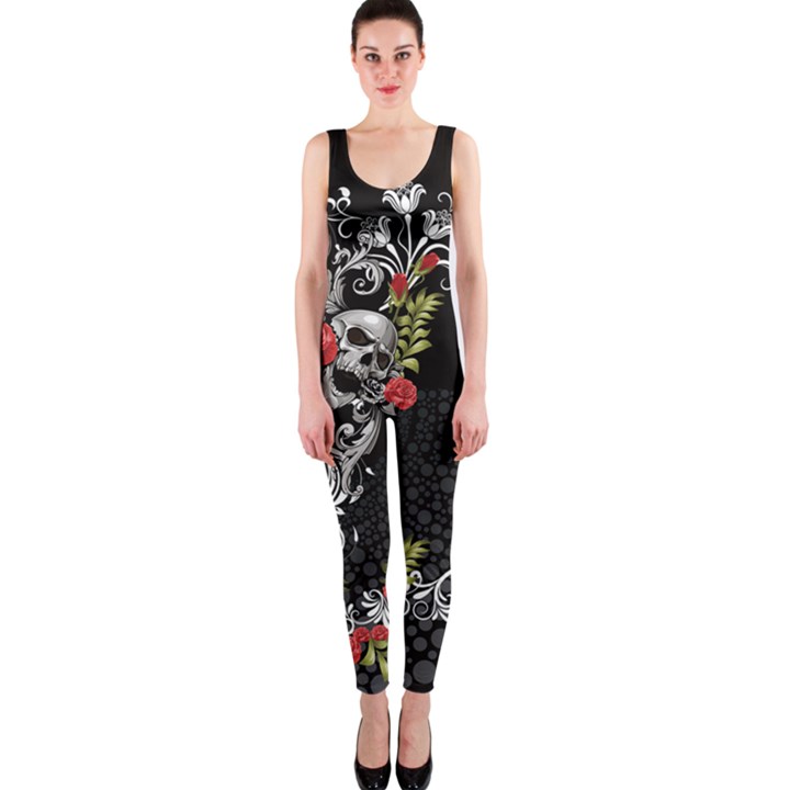 skull One Piece Catsuit