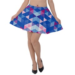 Digital Art Art Artwork Abstract Velvet Skater Skirt