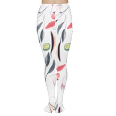 Watercolor Tablecloth Fabric Design Tights