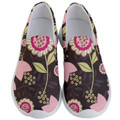 Flowers Wallpaper Floral Decoration Men s Lightweight Slip Ons by Sapixe