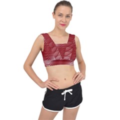 Background Light Glow Abstract Art V-back Sports Bra by Sapixe