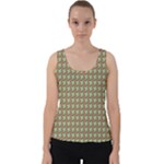 Barrel of Monkey’s Houndstooth Pattern Tops Velvet Tank Top