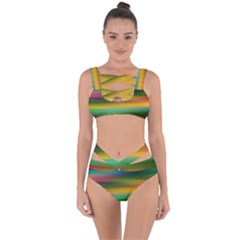 Art Blur Wallpaper Artistically Bandaged Up Bikini Set 