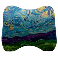 A Very Very Starry Night Velour Head Support Cushion