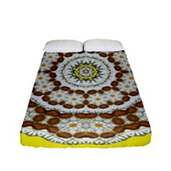 Pretty As A Flower Everywhere You Can See Fitted Sheet (full/ Double Size) by pepitasart