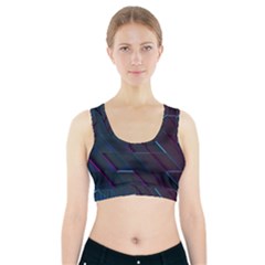 Glass Scifi Violet Ultraviolet Sports Bra With Pocket by Sapixe