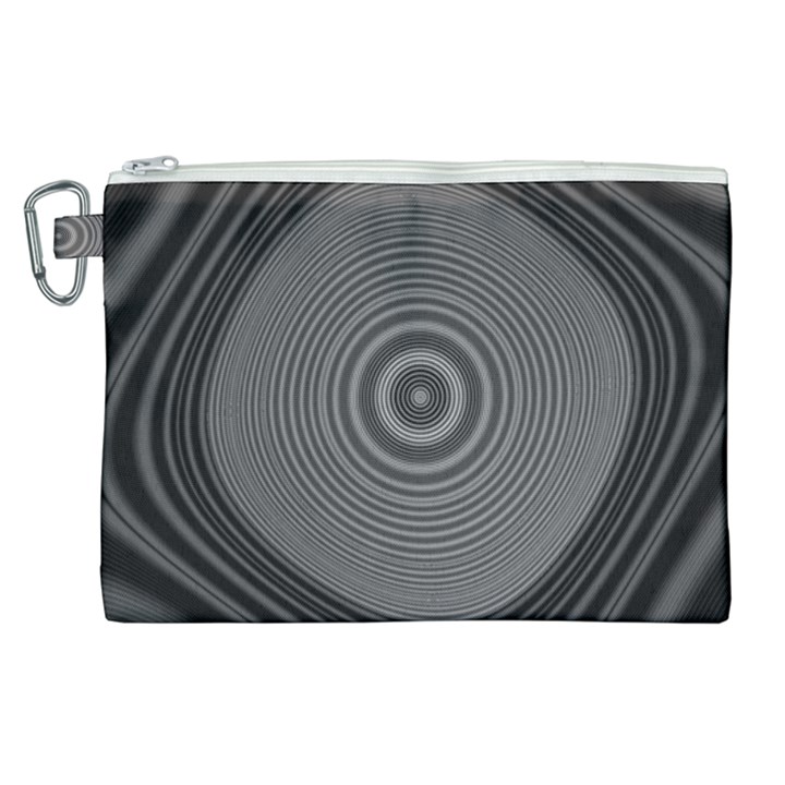 Digital Art Background Black White Canvas Cosmetic Bag (XL)