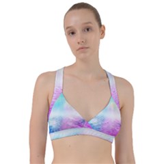 Background Art Abstract Watercolor Sweetheart Sports Bra