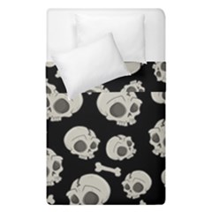 Halloween Skull Pattern Duvet Cover Double Side (single Size) by Valentinaart