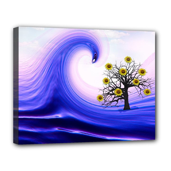 Composing Nature Background Graphic Canvas 14  x 11  (Stretched)