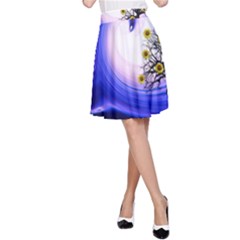 Composing Nature Background Graphic A-line Skirt by Sapixe