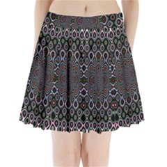 Digital Art Background Design Pleated Mini Skirt
