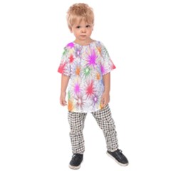 Star Dab Farbkleckse Leaf Flower Kids Raglan Tee