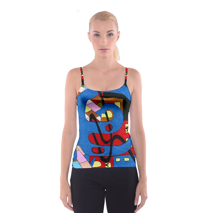 Creativeness Art Illustration Spaghetti Strap Top