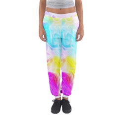 Background Drips Fluid Colorful Women s Jogger Sweatpants