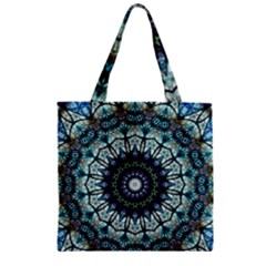 Pattern Abstract Background Art Zipper Grocery Tote Bag