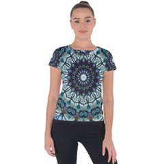 Pattern Abstract Background Art Short Sleeve Sports Top 