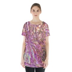 Background Swirl Art Abstract Skirt Hem Sports Top by Sapixe