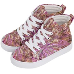 Background Swirl Art Abstract Kid s Hi-top Skate Sneakers