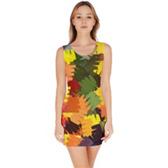 Mural Murals Graffiti Texture Bodycon Dress