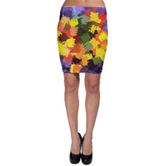 Mural Murals Graffiti Texture Bodycon Skirt by Sapixe