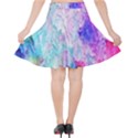 Background Art Abstract Watercolor Velvet High Waist Skirt View2