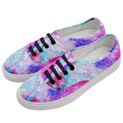 Background Art Abstract Watercolor Women s Classic Low Top Sneakers