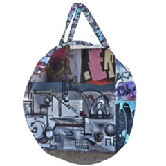 Lost Places Abandoned Train Station Giant Round Zipper Tote