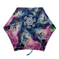 Wool Yarn Colorful Handicraft Mini Folding Umbrellas