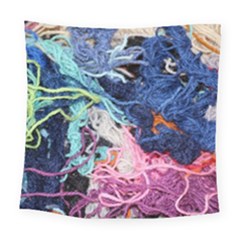 Wool Yarn Colorful Handicraft Square Tapestry (large)