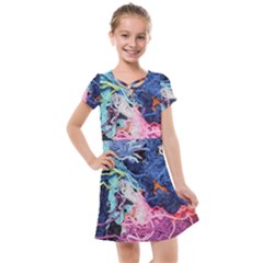 Wool Yarn Colorful Handicraft Kids  Cross Web Dress