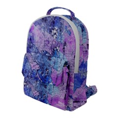 Background Art Abstract Watercolor Flap Pocket Backpack (large)