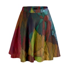 Background Color Template Abstract High Waist Skirt