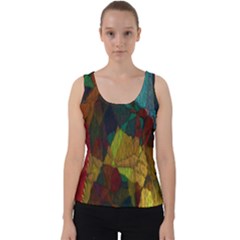 Background Color Template Abstract Velvet Tank Top