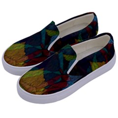 Background Color Template Abstract Kids  Canvas Slip Ons by Sapixe