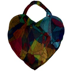 Background Color Template Abstract Giant Heart Shaped Tote