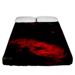 Background Art Abstract Watercolor Fitted Sheet (King Size)